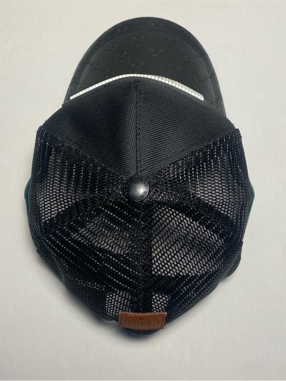 GUCCI Black Trucker SnapBack Hat O/S - Picture 4 of 11